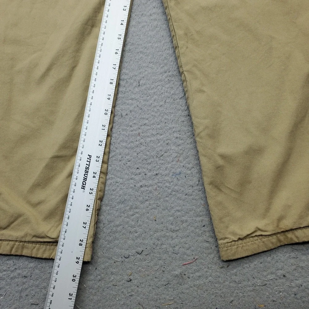The Territory Ahead Golf‎ Chino Pants Mens XL Tan Flannel Lined Elastic Waist